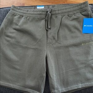 Columbia Men’s Olive Drawstring Athletic Shorts